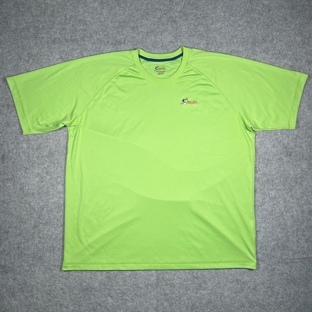 World Wide Sportsman‎ Shirt Mens 2XL Green Fishing Performance Short Sleeve Tee